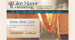 Desktop Screenshot of glenmanorcounseling.com