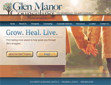 Tablet Screenshot of glenmanorcounseling.com